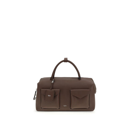 Max Mara Brown Calf Leather Bos Taurus Handbag 1728,72470364320,Bags,Brown,Handbags - Bags,Max Mara,New with tags,Women
