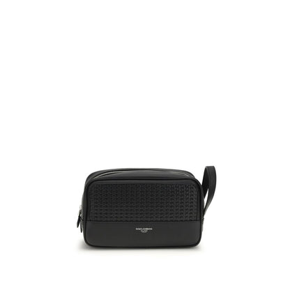 Dolce & Gabbana Black Calf Leather Bos Taurus Accessories
