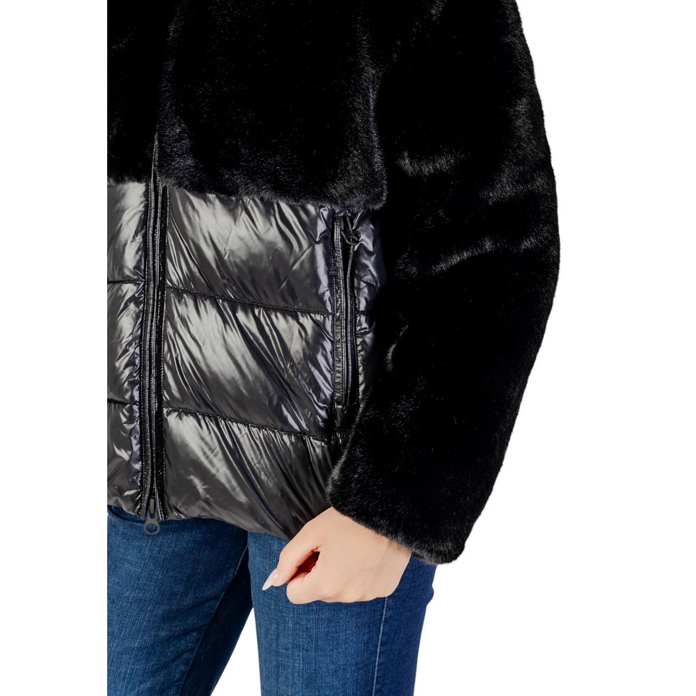Blauer Black Polyester Coat