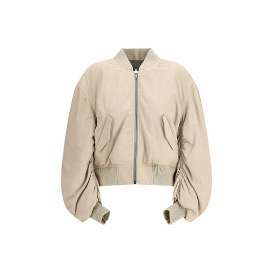 Rick Owens Beige Lamb Ovis Aries Bomber