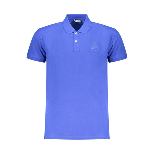 Iceberg Blue Cotton Men Polo Shirt