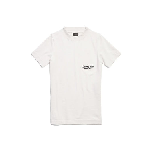 Balenciaga White Cotton T-Shirt