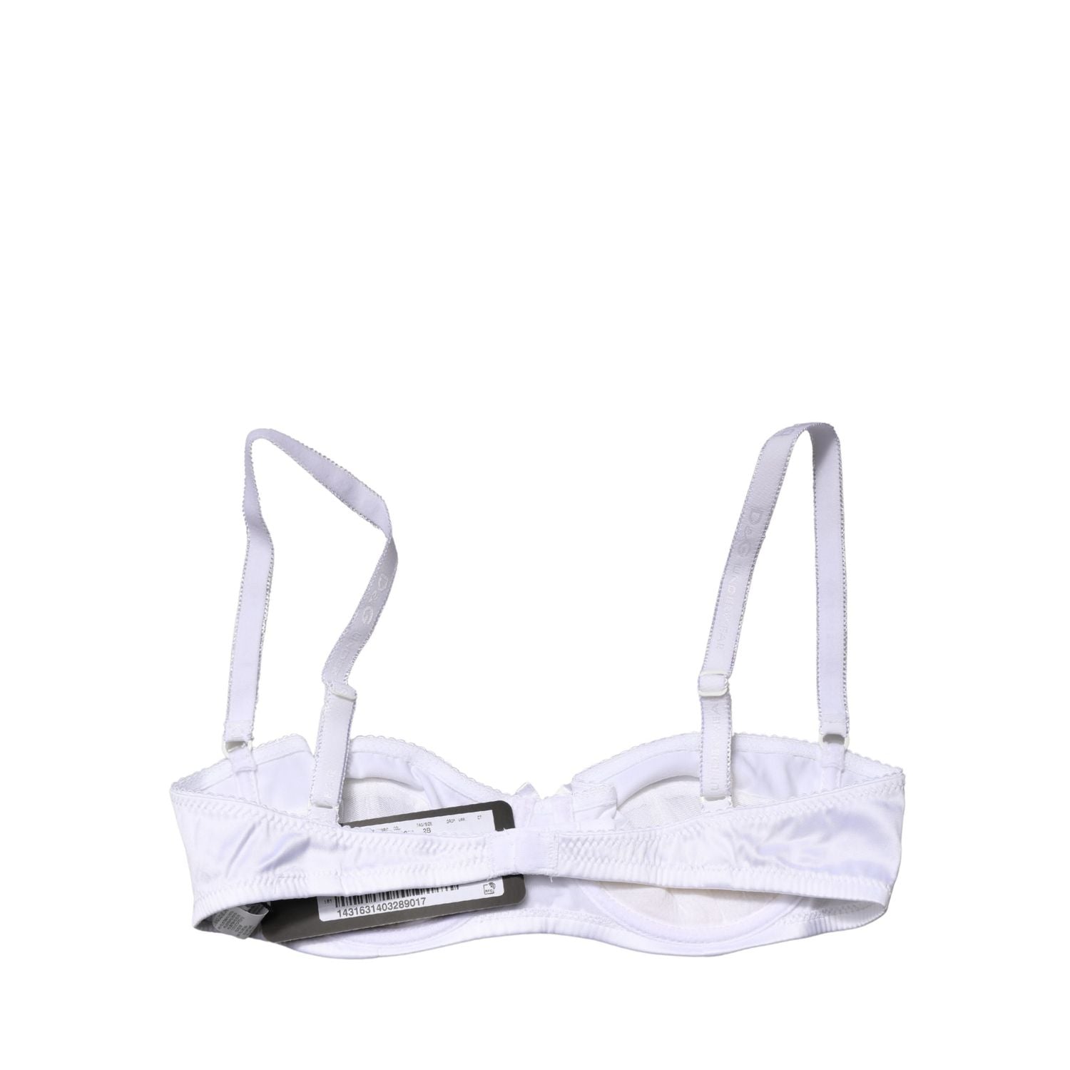 Dolce & Gabbana White Semi-Pad Underwire Balconette Bra Underwear