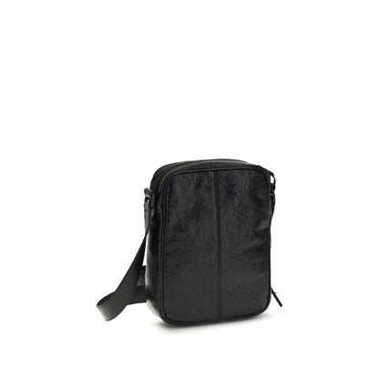 Balenciaga Black Lamb Ovis Aries Aries Shoulder Bag