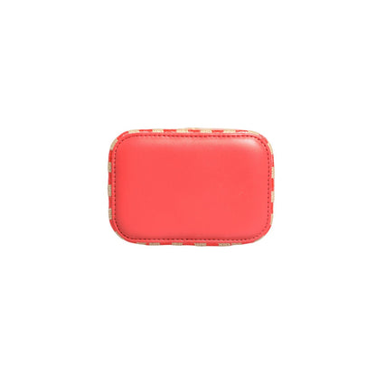 Chanel Raffia Jute Striped Mini Vanity Case