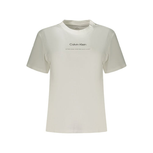 Calvin Klein White Cotton Women T-Shirt
