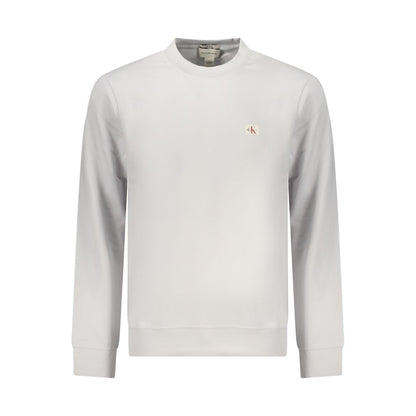Calvin Klein Gray Cotton Men Sweatshirt
