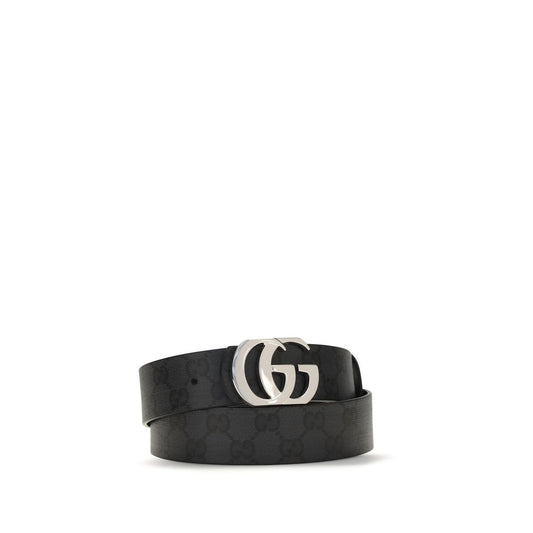 Gucci Black Calf Leather Bos Taurus Regular Belt