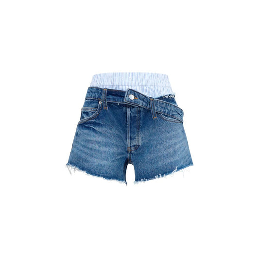 Alexander Wang Blue Cotton Bermuda Shorts
