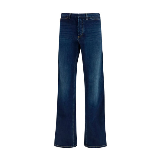 Gucci Blue Cotton Flared Jeans