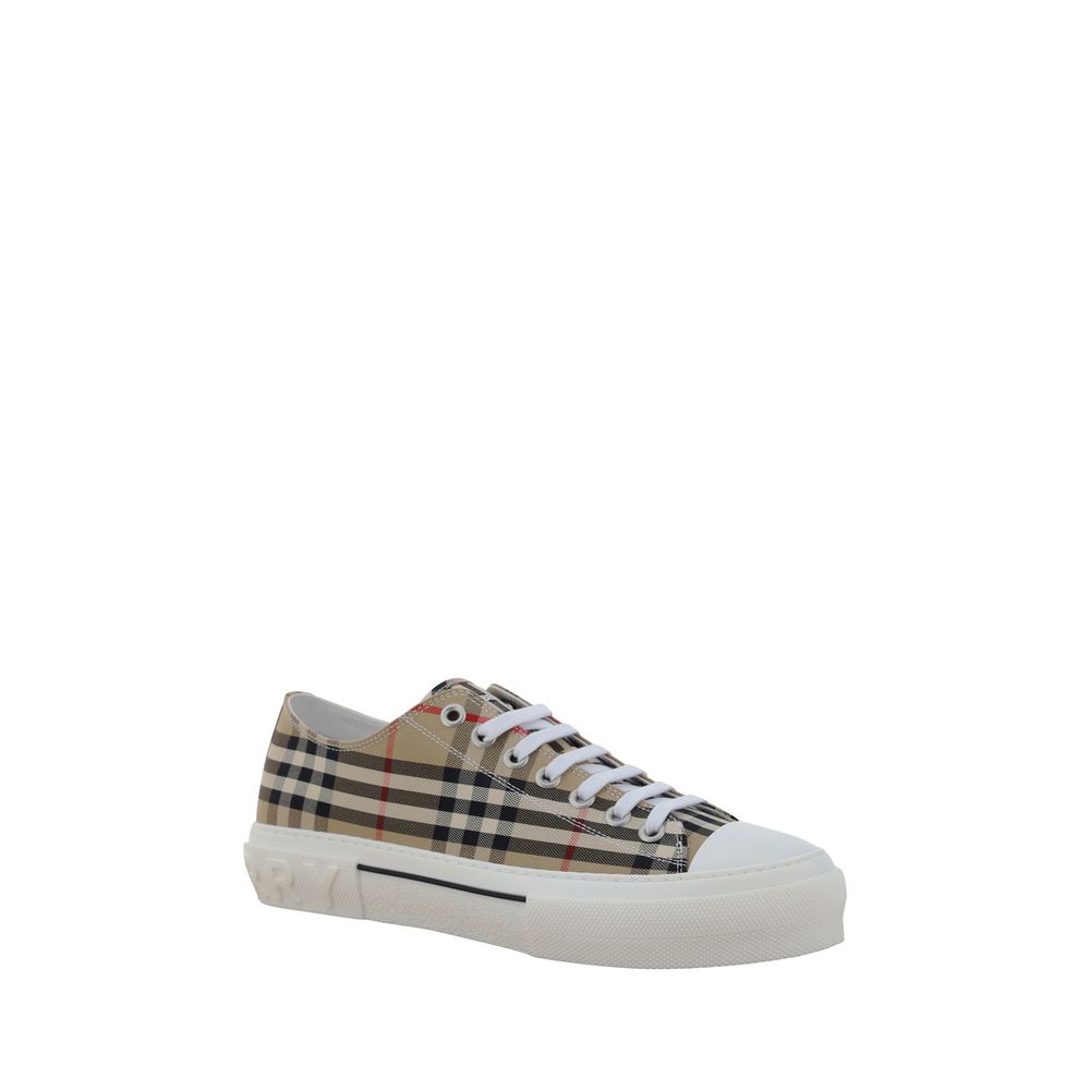 Burberry Brown Synthetic Low Top Sneakers