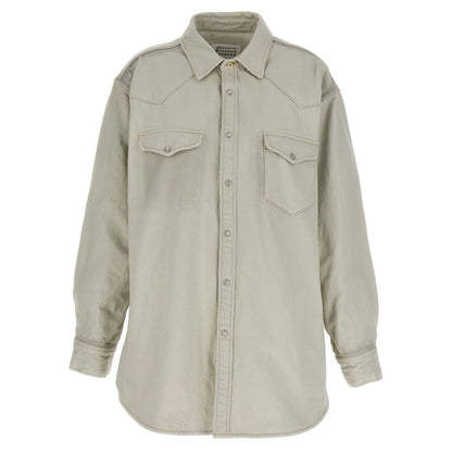 Maison Margiela White Cotton Denim Jacket