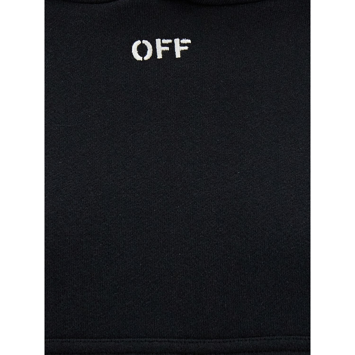 Off-White Black Cotton Hoodie