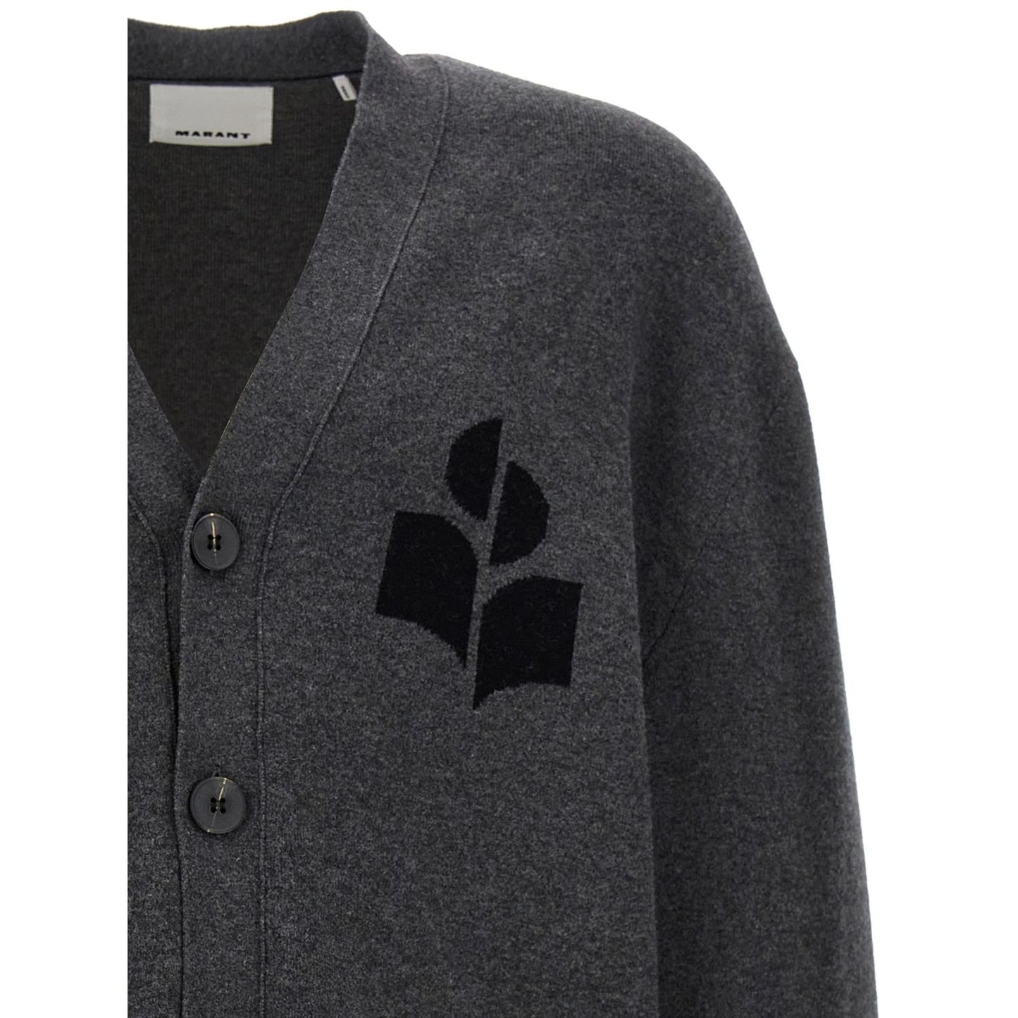 Isabel Marant Gray Cotton Cardigan