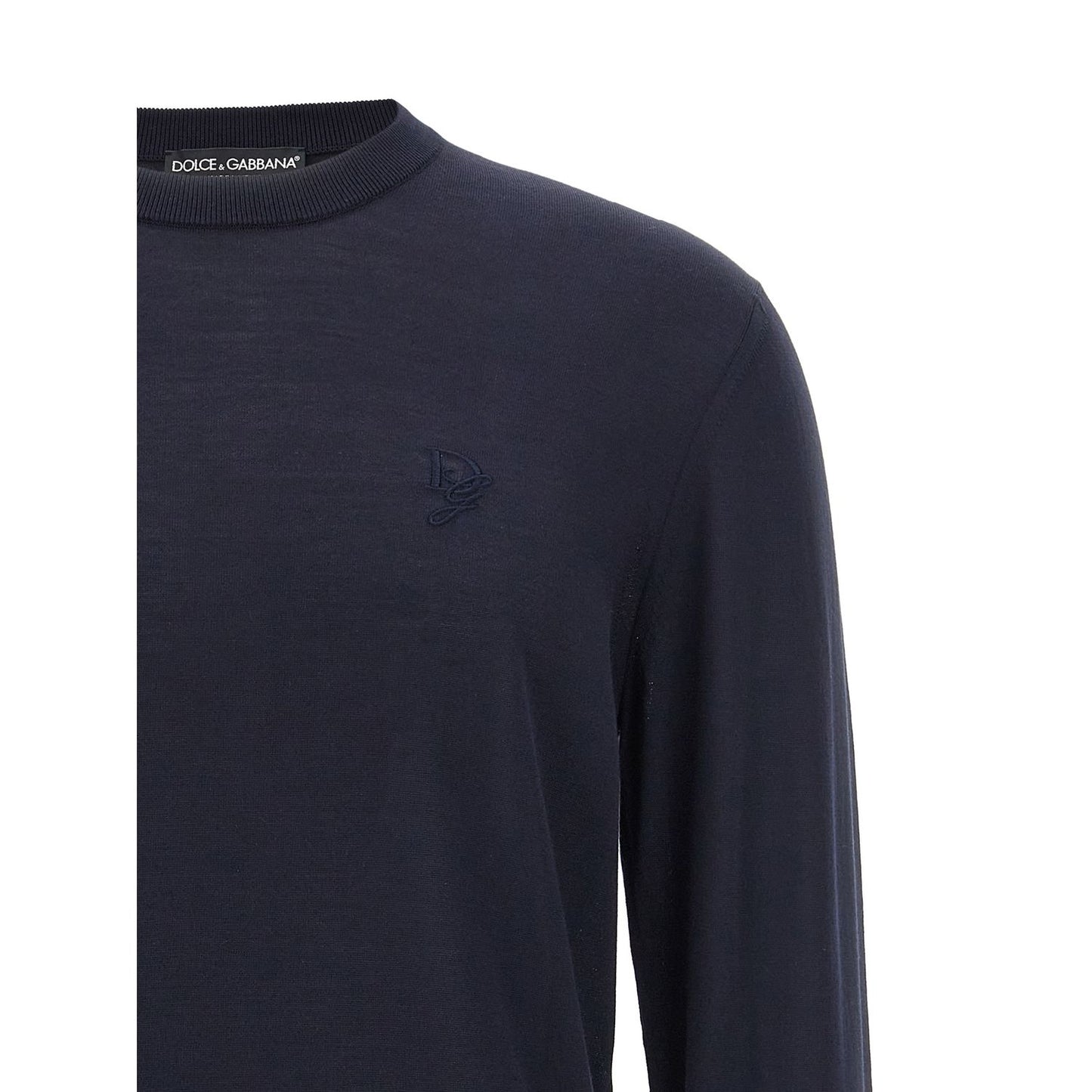 Dolce & Gabbana Blue Silk Cardigan