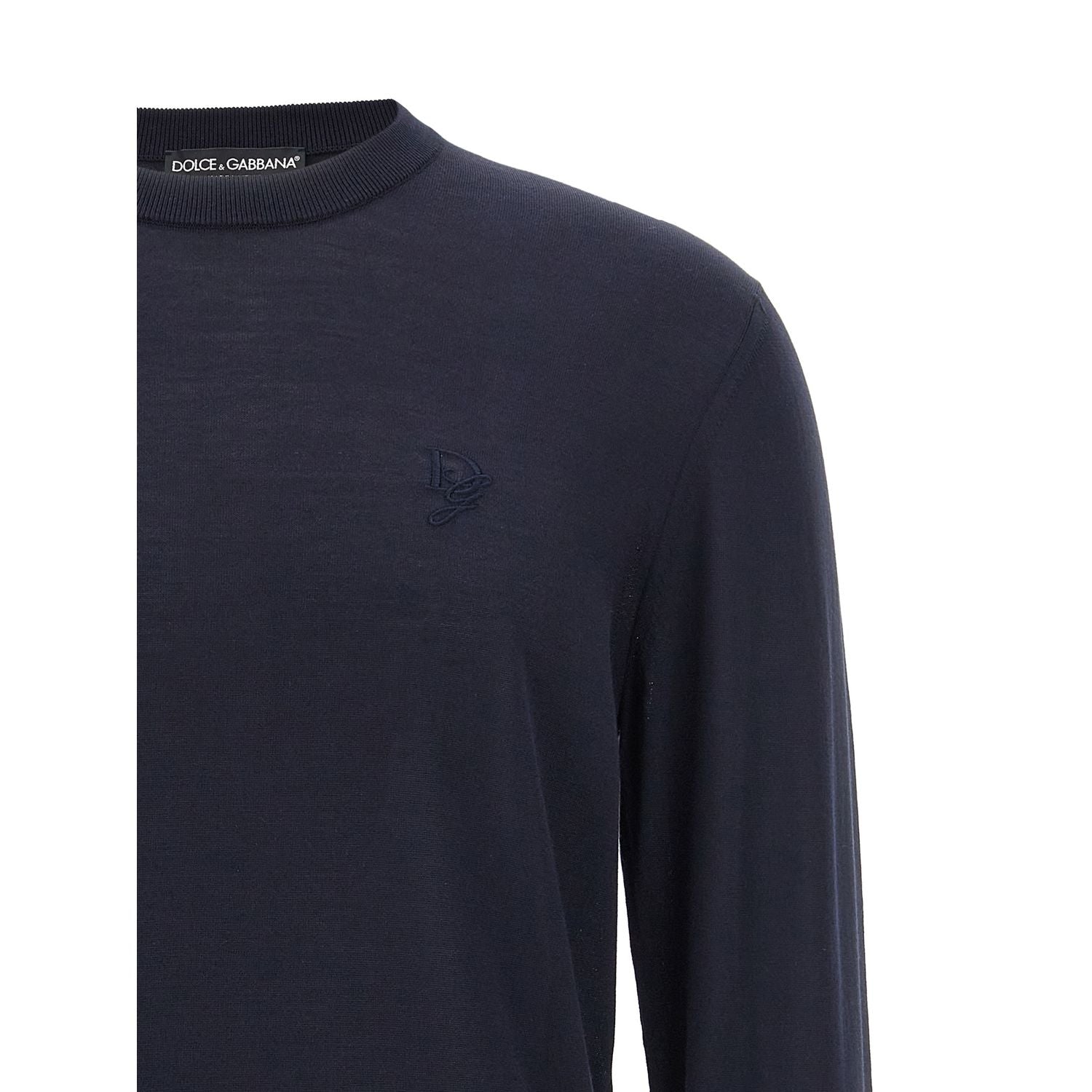 Dolce & Gabbana Blue Silk Cardigan