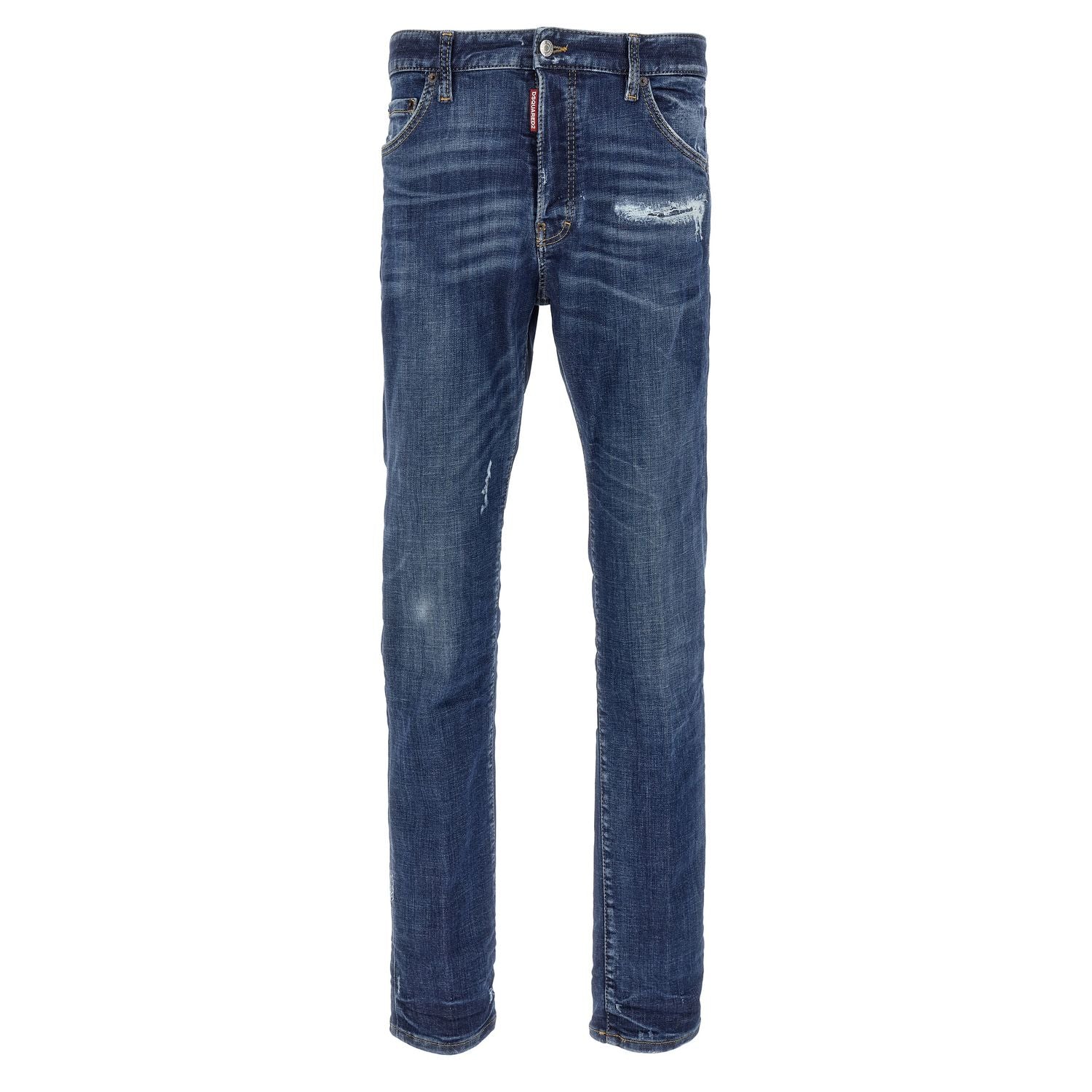 Dsquared² Blue Cotton Slim Fit Jeans