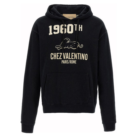 Valentino Garavani Black Cotton Sweatshirt