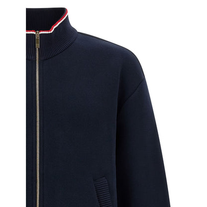 Thom Browne Blue Cotton Sweatshirt