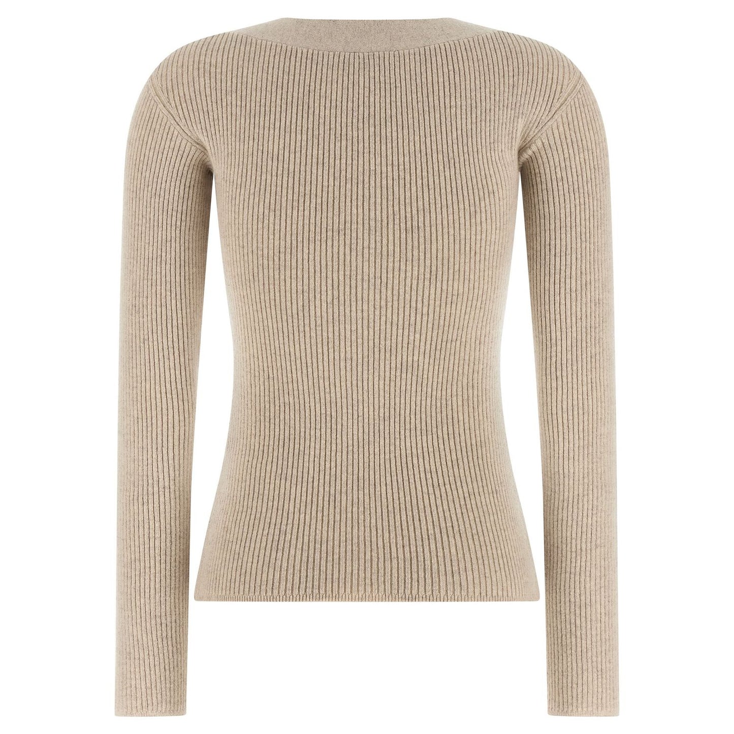 Max Mara Beige Wool Cardigan