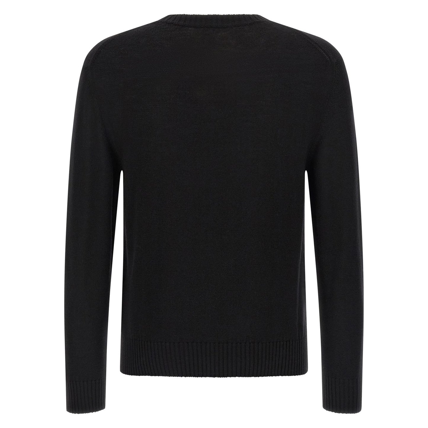 Jil Sander Black Virgin Wool Cardigan