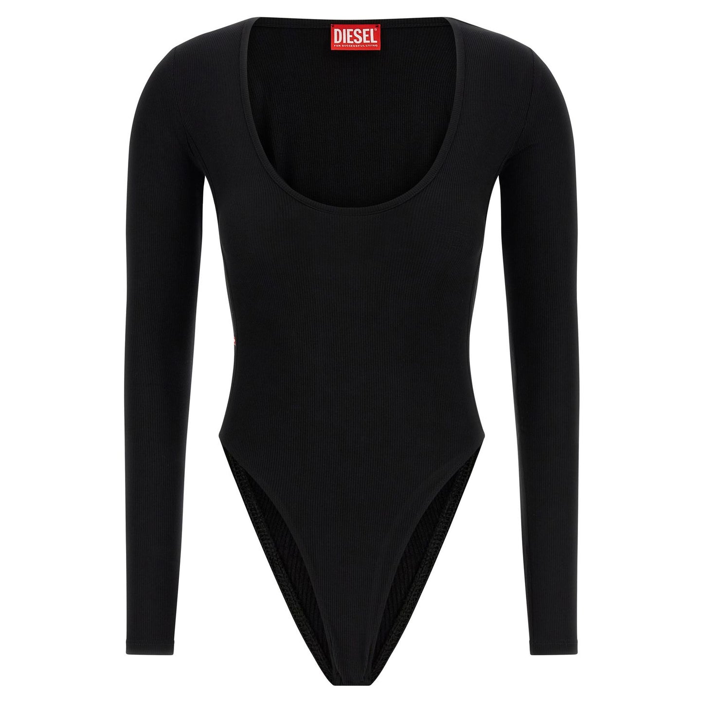 Diesel Black Viscose Bodysuit