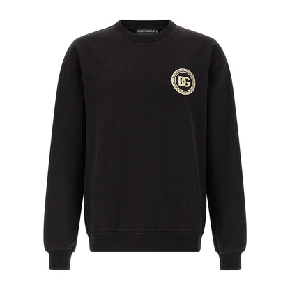 Dolce & Gabbana Black Cotton Sweatshirt