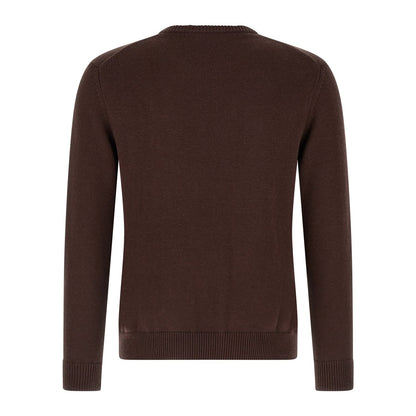 Ballantyne Brown Cotton Cardigan