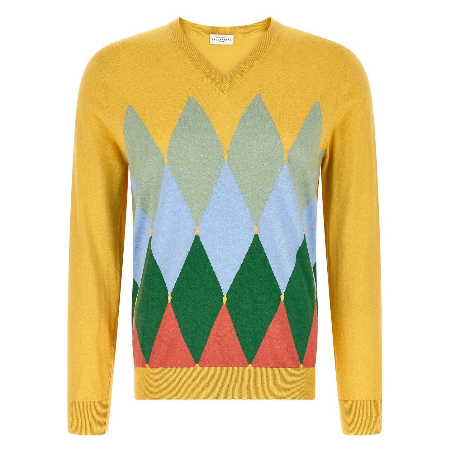 Ballantyne Bicolor Cotton Cardigan