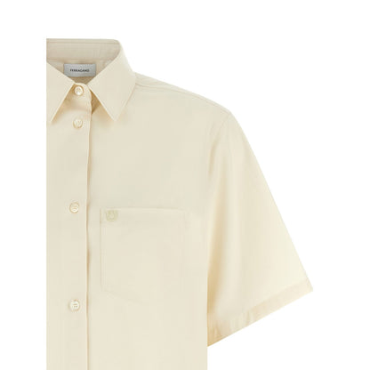 Ferragamo Beige Cotton Blouse