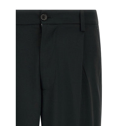 Department 5 Black Polyester Casual Pants