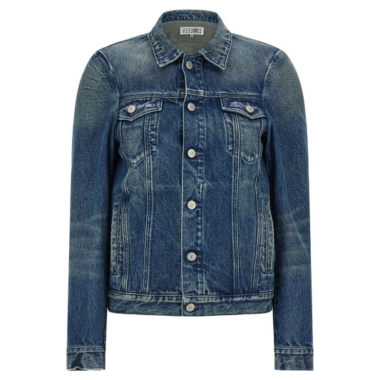 MM6 Maison Margiela Blue Cotton Denim Jacket