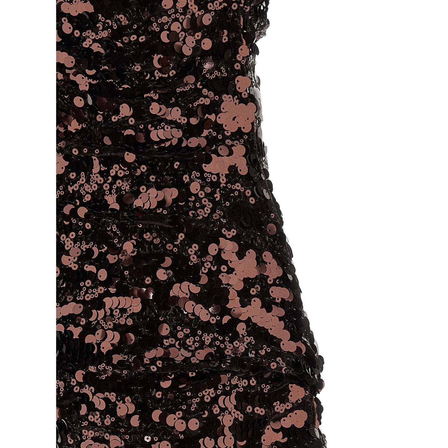 Ganni Brown Polyester Short Dress