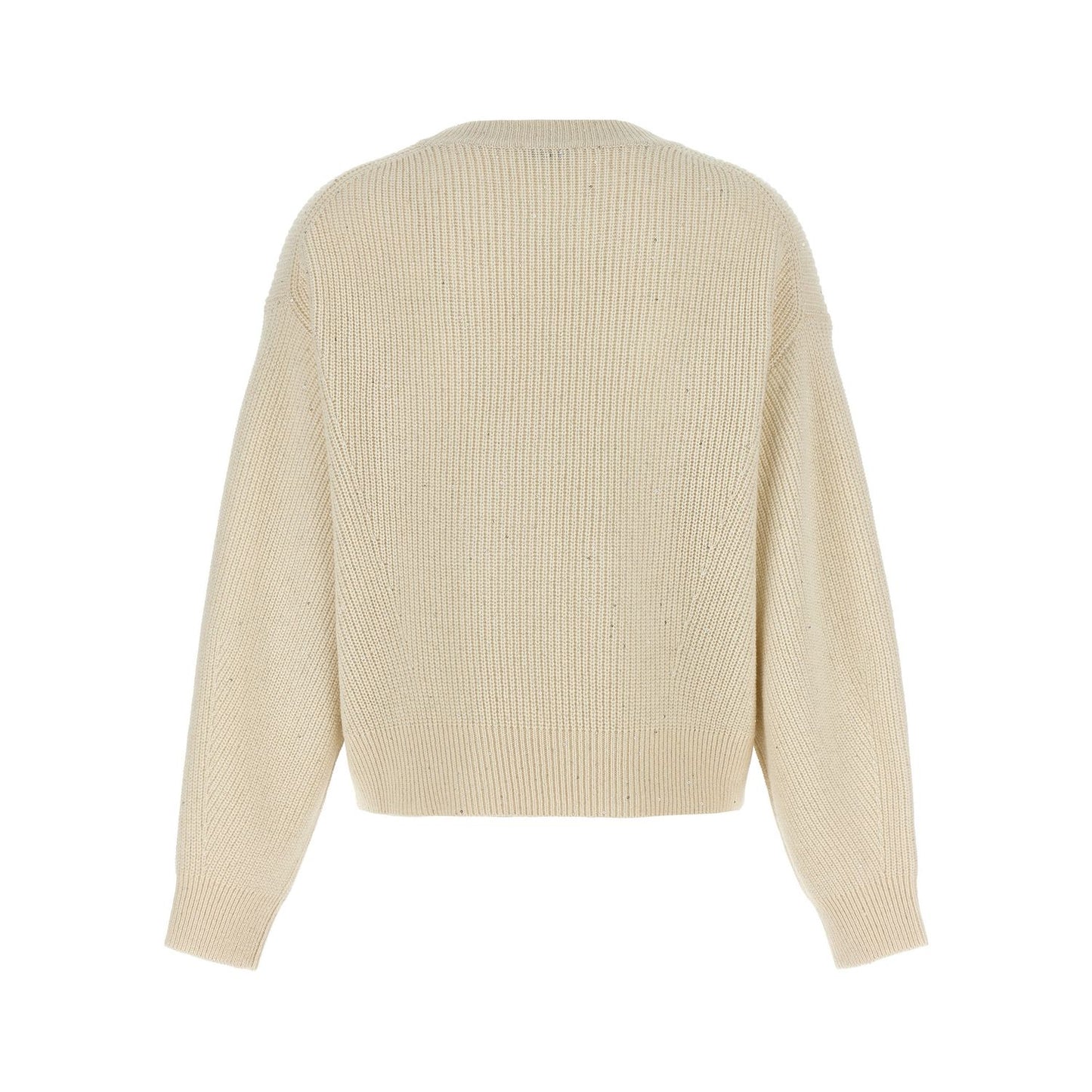 Brunello Cucinelli White Cashmere Cardigan