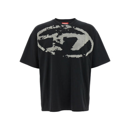 Diesel Black Cotton T-Shirt