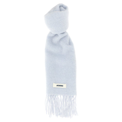 Jacquemus Blue Alpaca Leather Scarf