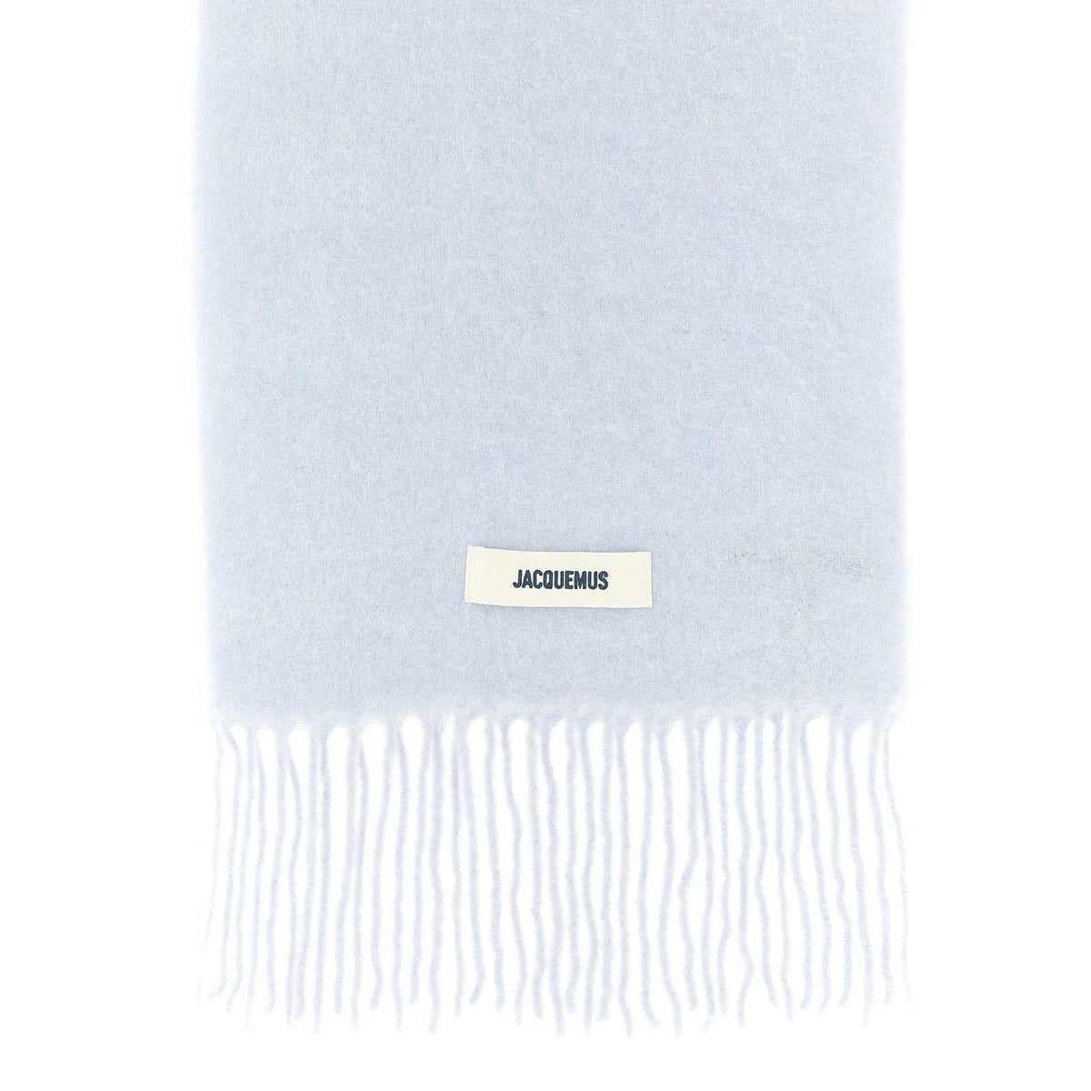 Jacquemus Blue Alpaca Leather Scarf