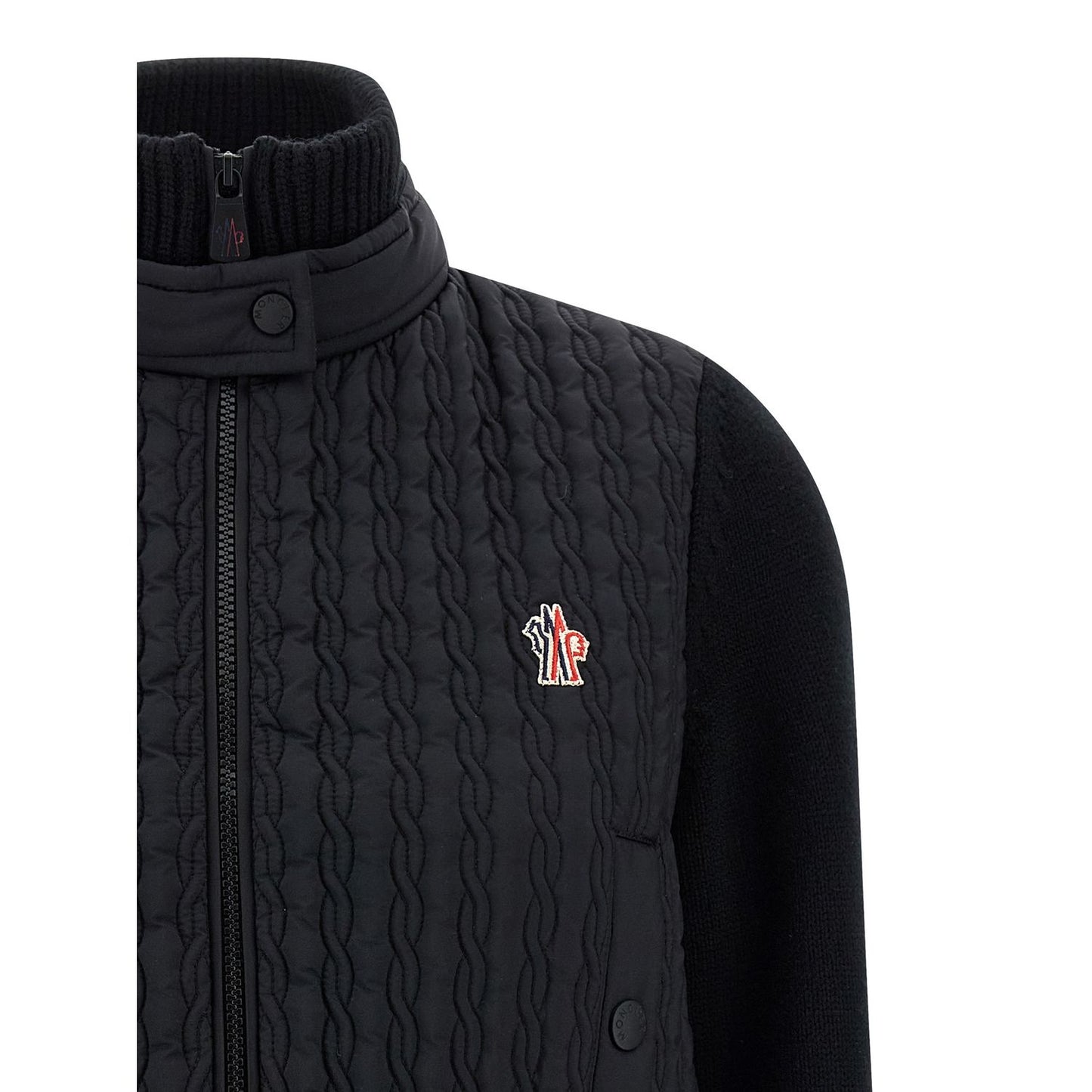 Moncler Grenoble Black Polyamide Cardigan