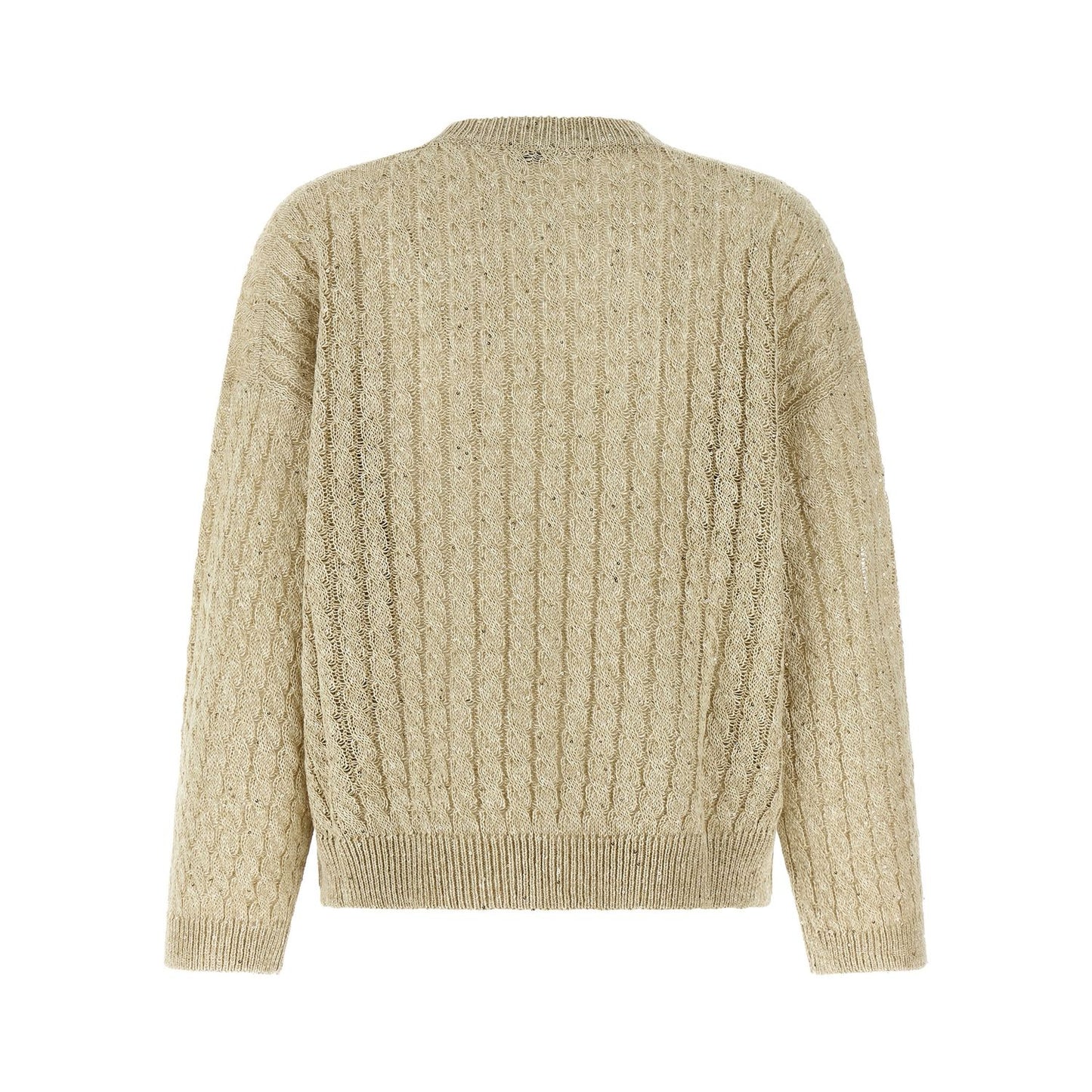 Brunello Cucinelli Beige Linen Cardigan