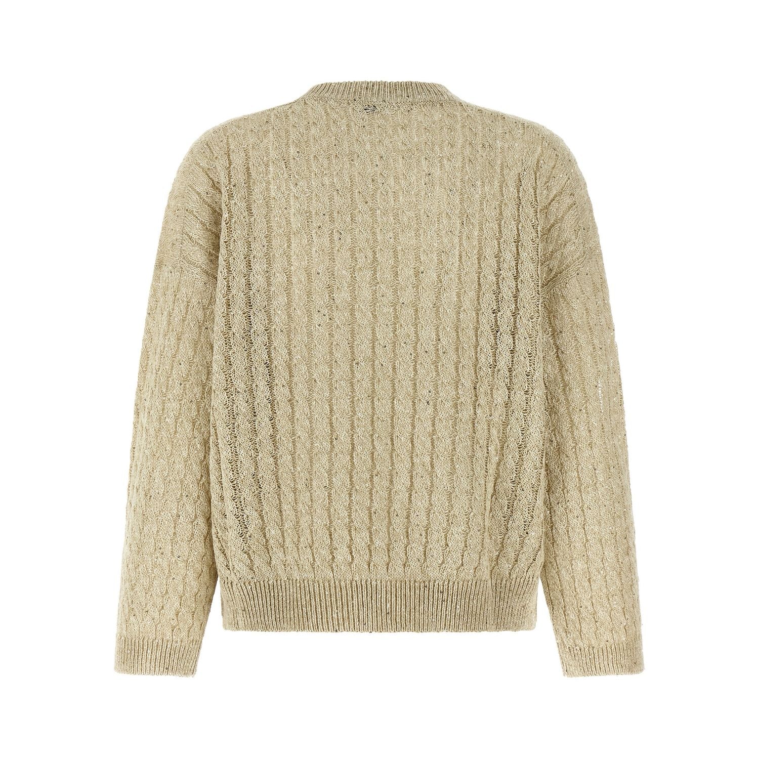 Brunello Cucinelli Beige Linen Cardigan