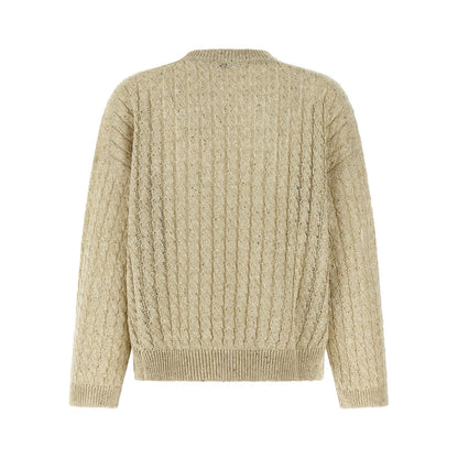 Brunello Cucinelli Beige Linen Cardigan