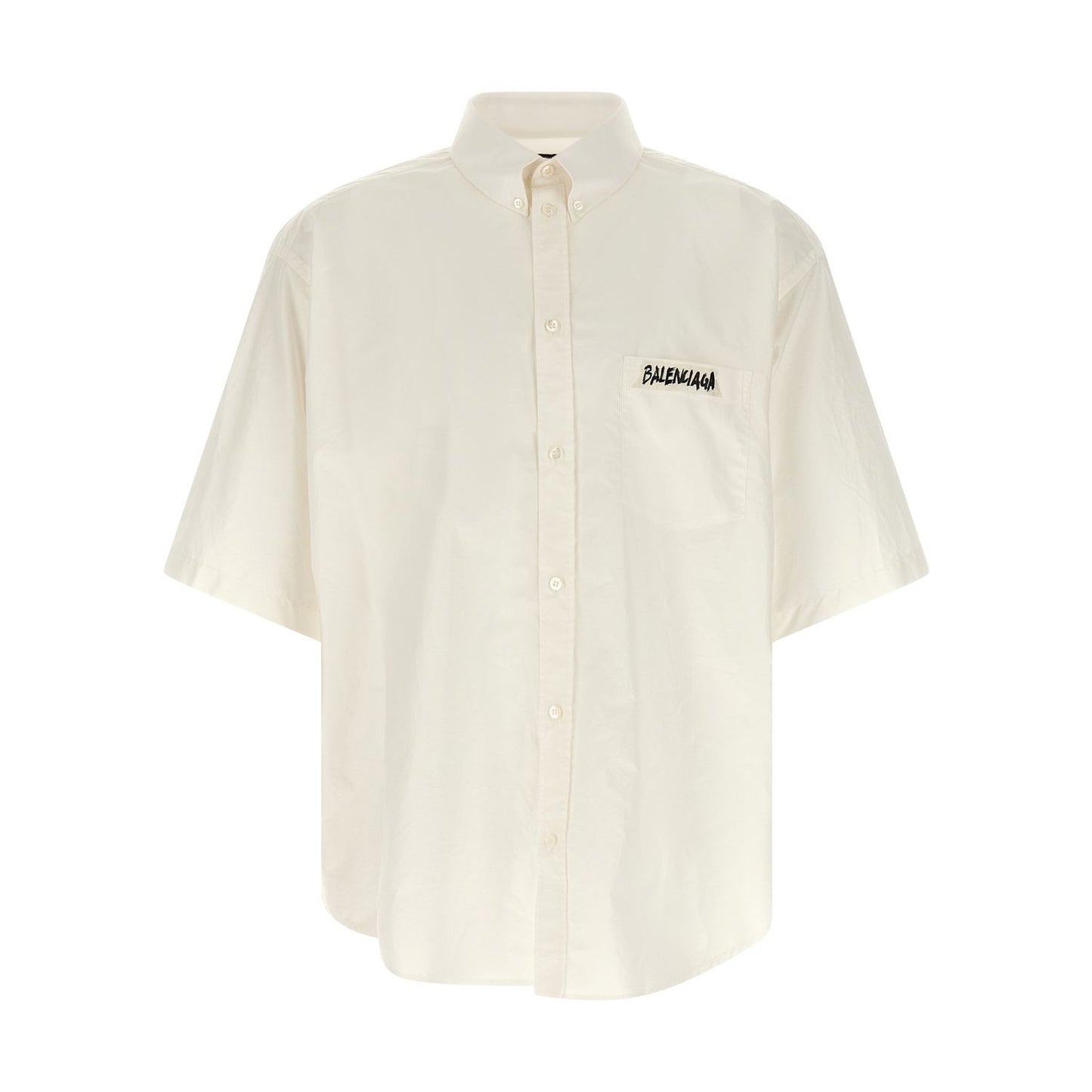 Balenciaga White Cotton Blouse