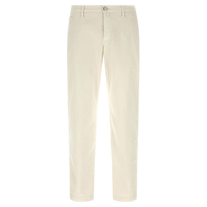 Jacob Cohen White Cotton Chino Pants