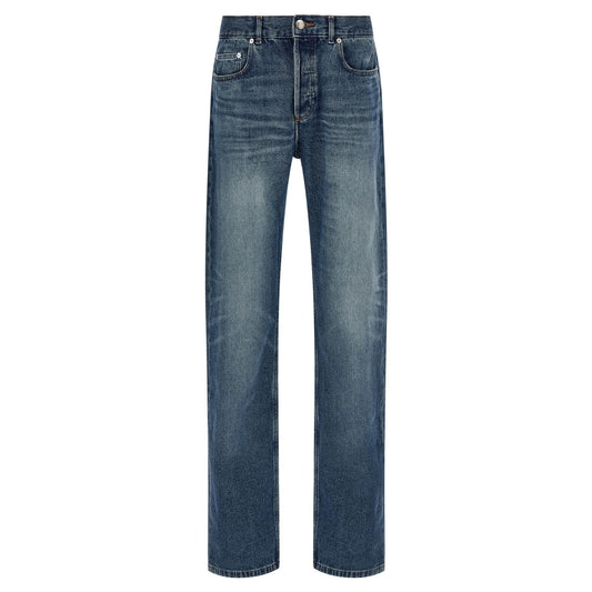 A.P.C. Blue Cotton Straight-Leg Jeans