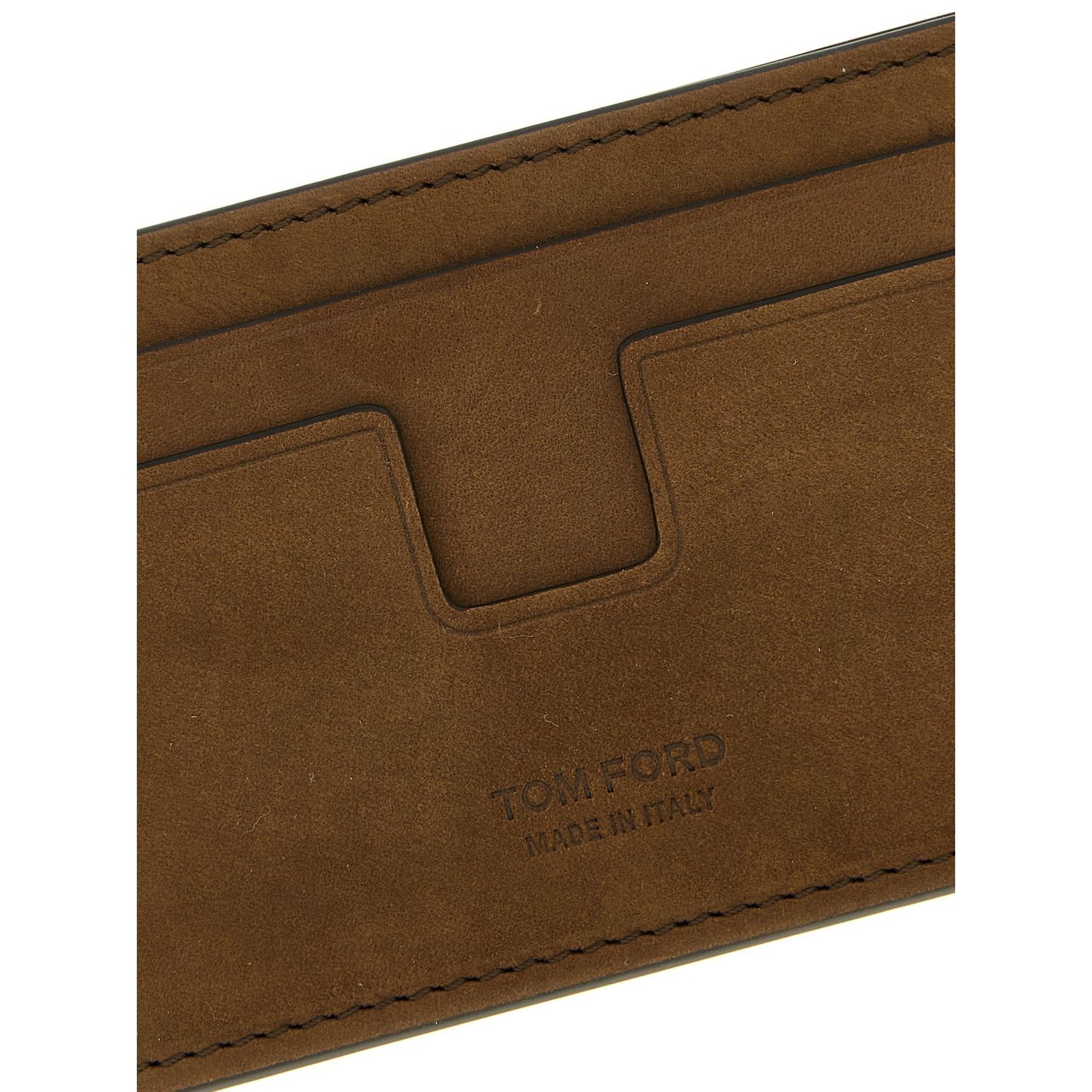 Tom Ford Brown Calfskin Cardholder