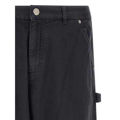 Moncler Blue Cotton Cargo Pants