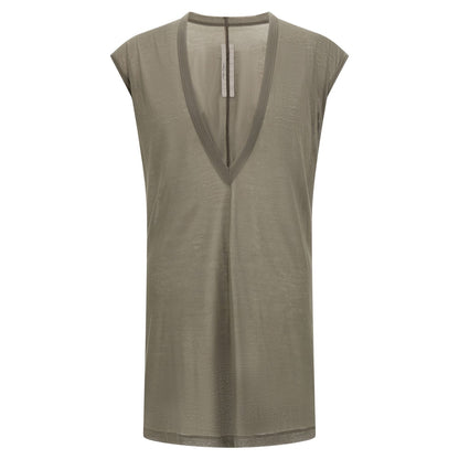 Rick Owens Gray Cotton T-Shirt