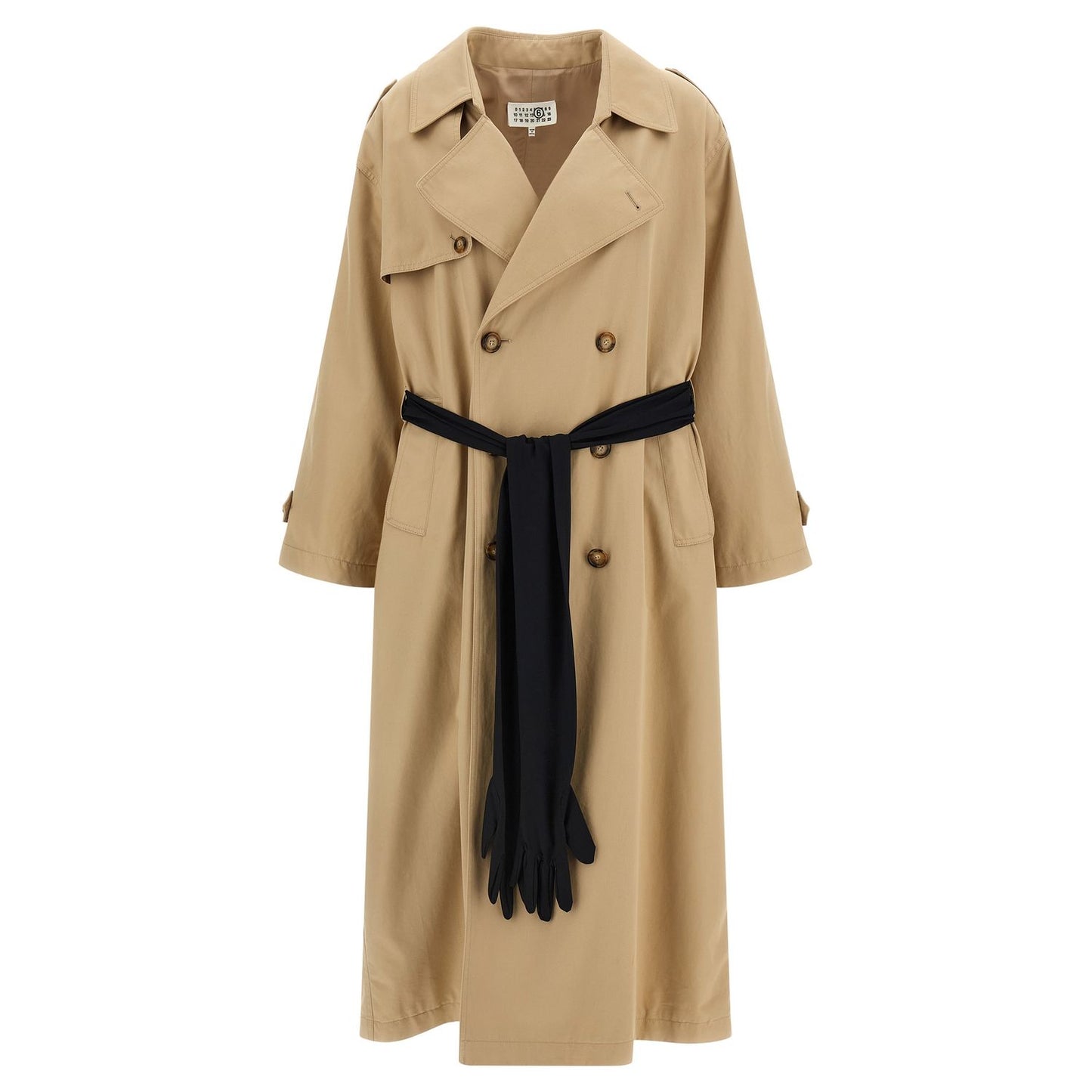 MM6 Maison Margiela Beige Cotton Coat