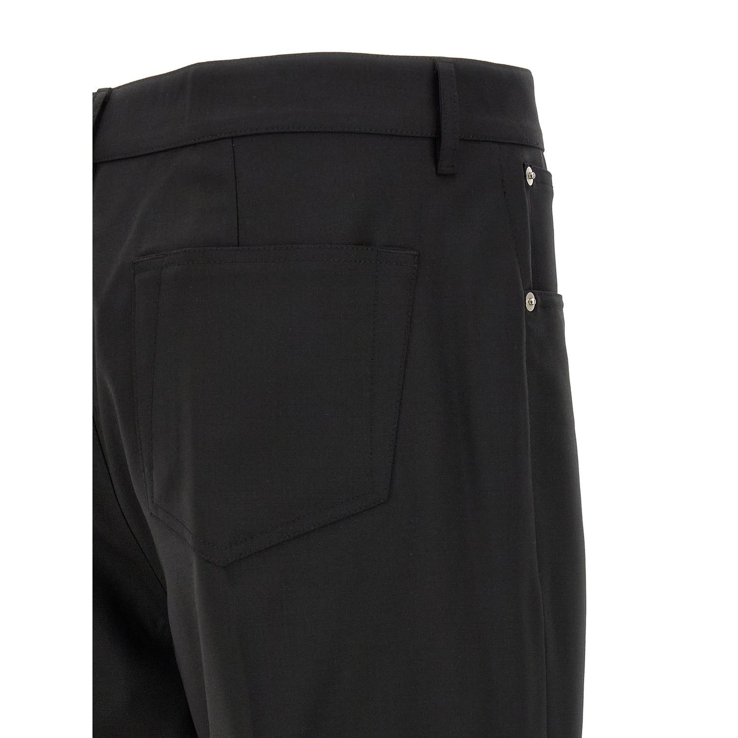 Rick Owens Black Wool Jeans Denim