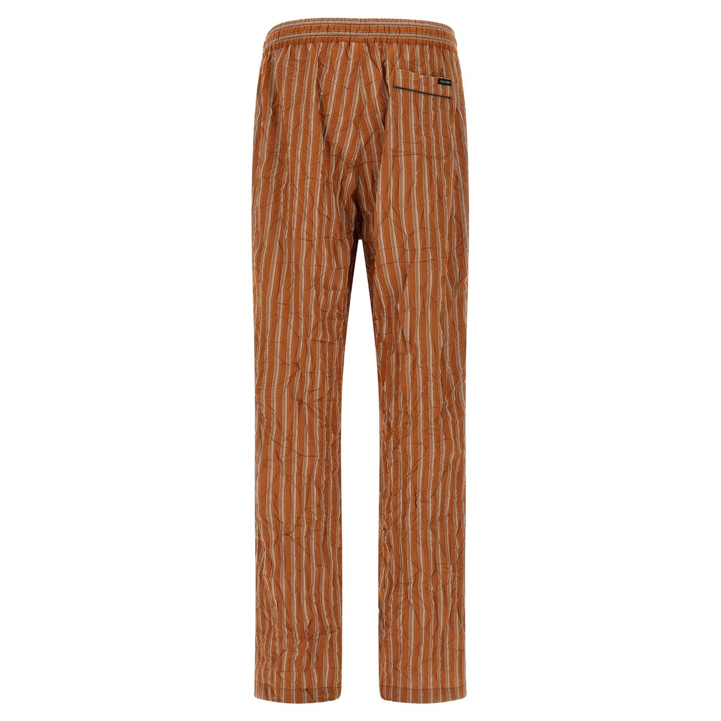 Dolce & Gabbana Brown Viscose Casual Pants